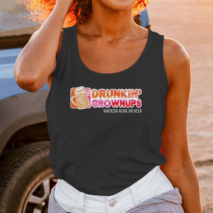 Drunkin Grownups American Women Tank Top