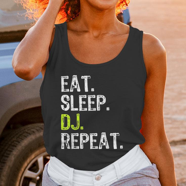 Eat Sleep Dj Disc Jockey Funny Deejay Cool Gift Christmas Women Tank Top