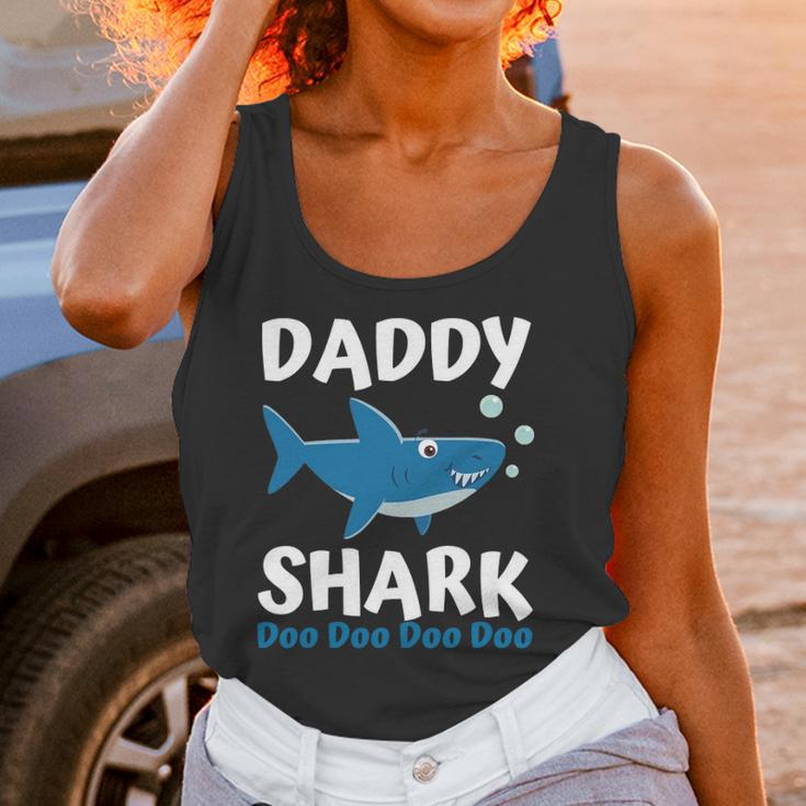 Fathers Day Gift From Wife Son Daughter Daddy Shark Doo Doo Women Tank Top