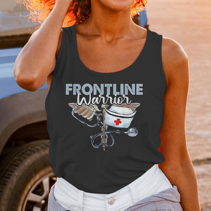 Frontline Warrior Nurse Proud Cna Healthcare Worker Gift Women Tank Top