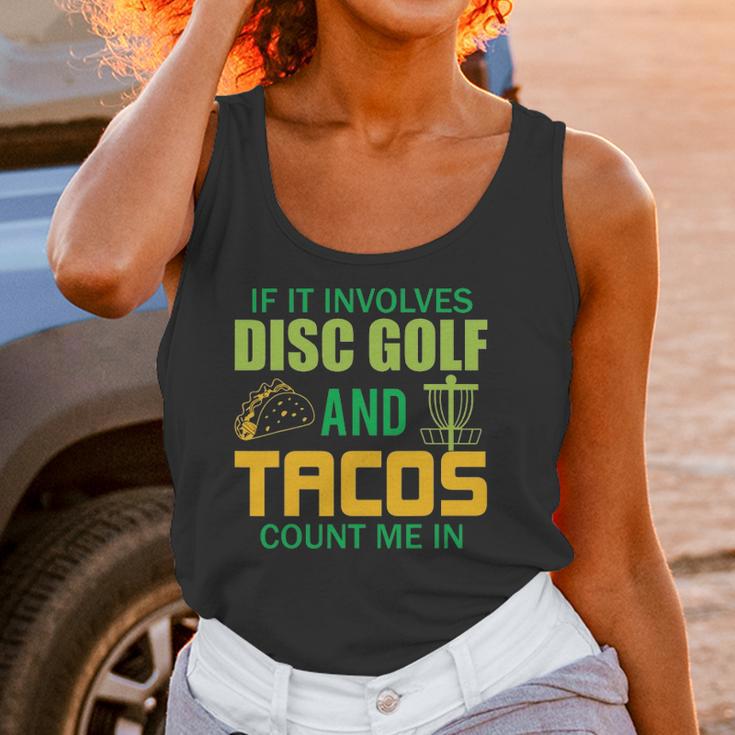 Funny Disc Golf Mens Taco Lover Frisbee Golfer Women Tank Top