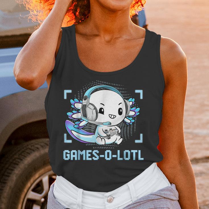 Gamesolotl Axolotl Video Gamer Kawaii Pastel Goth Anime Boys V2 Men Women T-Shirt Graphic Print Casual Unisex Tee Women Tank Top