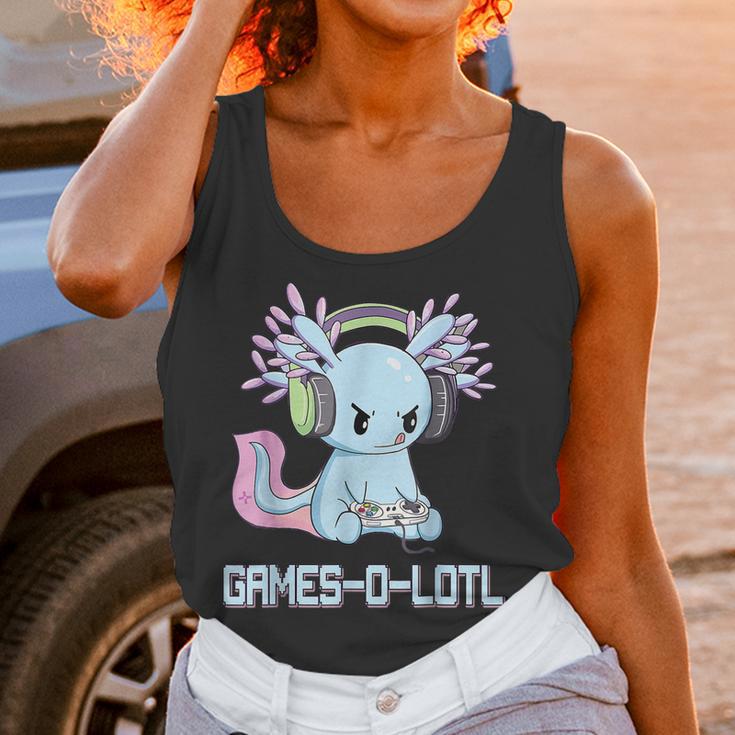 Gamesolotl Axolotl Video Gamer Kawaii Pastel Goth Anime V3 Men Women T-Shirt Graphic Print Casual Unisex Tee Women Tank Top