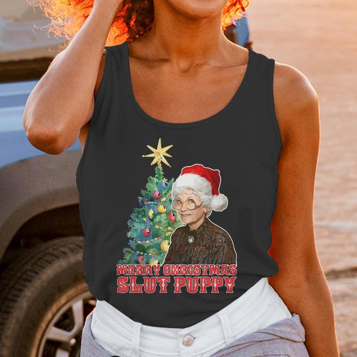 Golden Girls Sophia Petrillo Merry Christmas Slut Puppy Xmas Shirt Women Tank Top