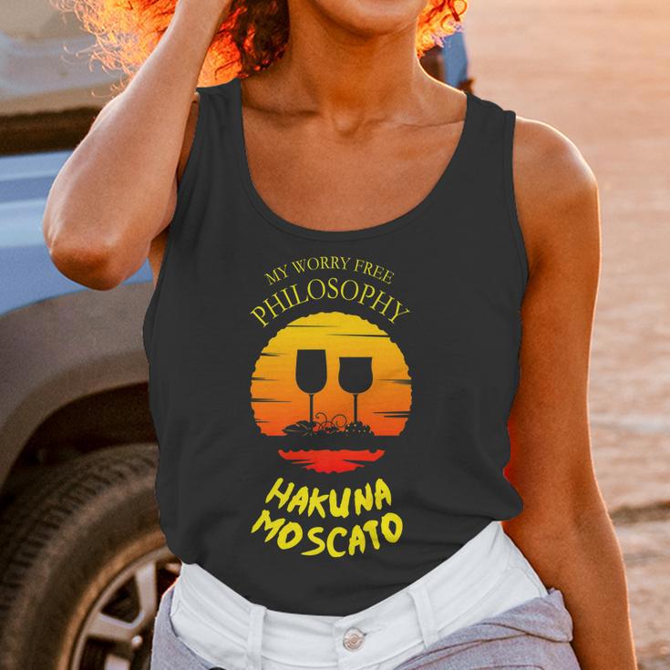 Hakuna Moscato It Means Drink Fine Wine Funny Women Tank Top