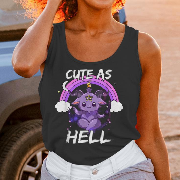 Halloween Baphomet Satan As Hell Pastel Goth Raglan Men Women T-Shirt Graphic Print Casual Unisex Tee Women Tank Top