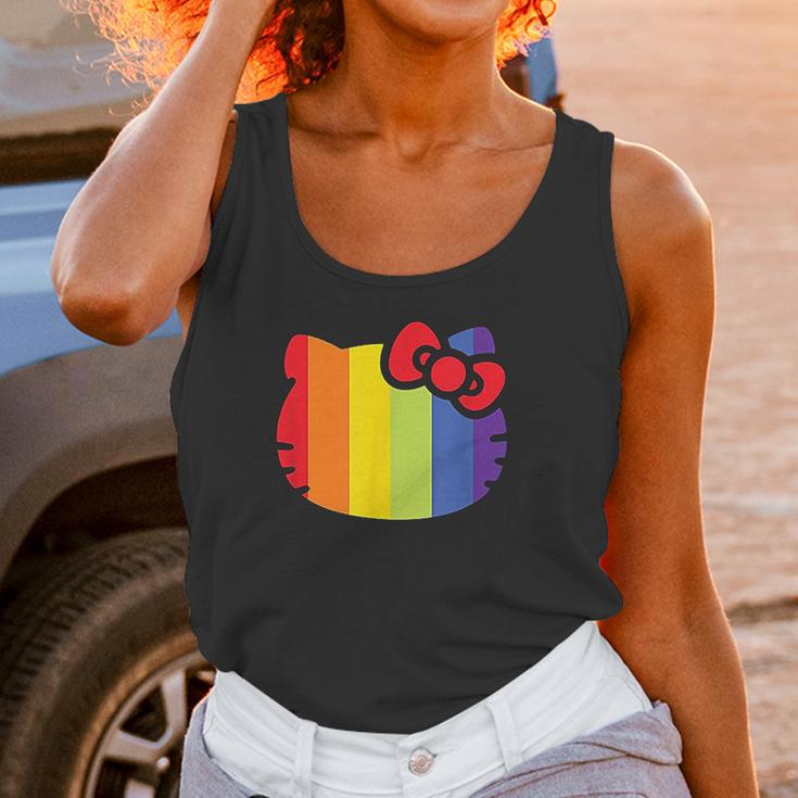 Hello Kitty Rainbow Stripe Women Tank Top