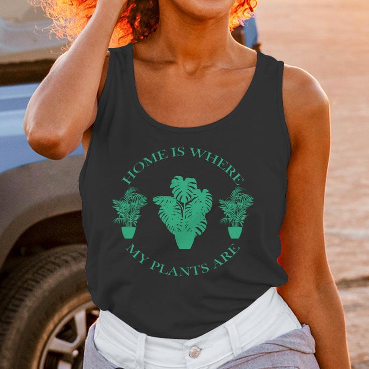 Home Is Where My Plants Are Funny Medical Marijuana Women Tank Top