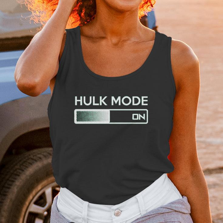 Hulk Mode On Funny Graphic Gym Workout Top Sarcastic Saying Adult Humor Women Tank Top