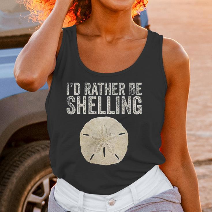 Womens Id Rather Be Shelling For Ocean Loving Sea Shell Hunters V-Neck T-Shirt Women Tank Top