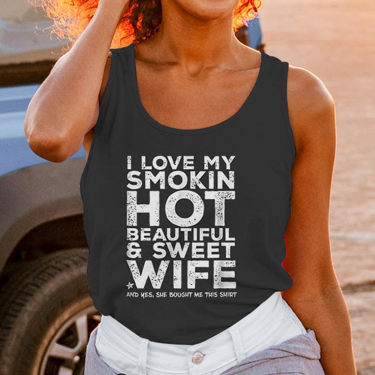 I Love My Hot Wife Funny Gift For Husband Women Tank Top