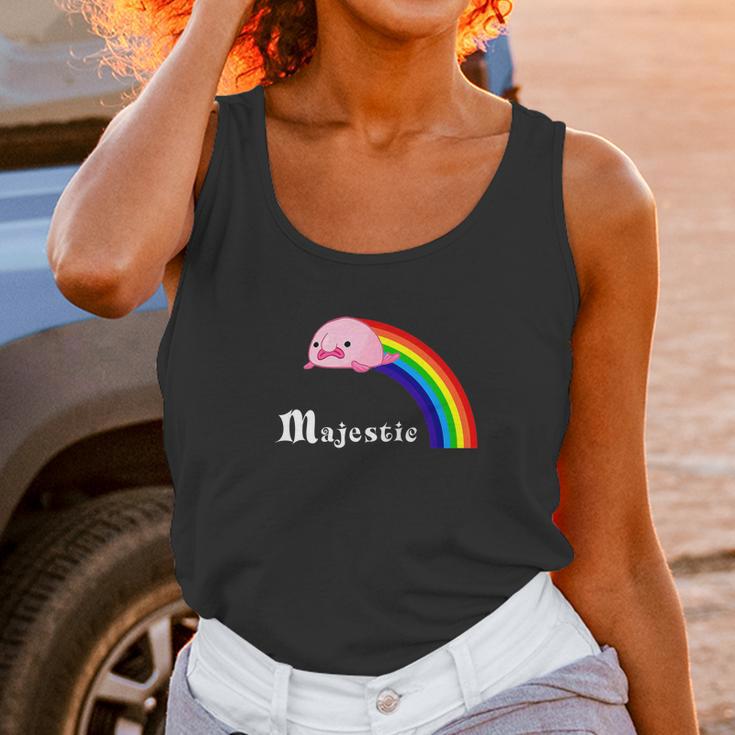 Majestic Blobfish Funny Blobfish Rainbow Tee Women Tank Top