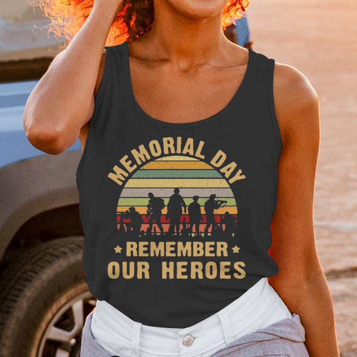Memorial Day Remember Our Heroes Womens Triblend Scoop Women Tank Top