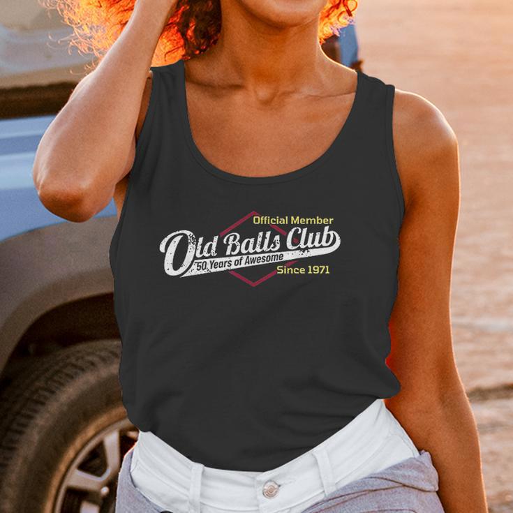 Mens 50Th Birthday Old Balls Club 50 Years Of Awesome Women Tank Top