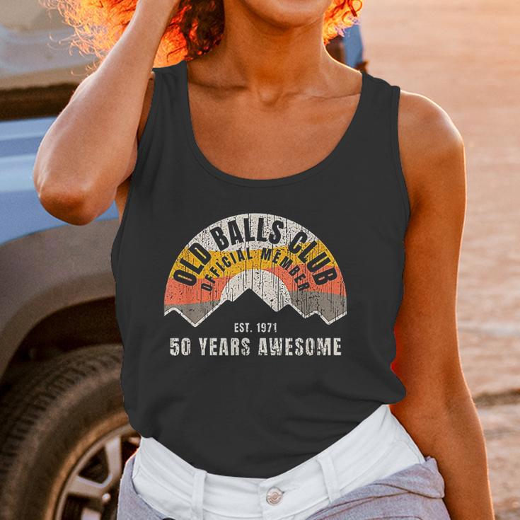 Mens Retro 50Th 1971 Birthday 50 Years Awesome Old Balls Club Women Tank Top