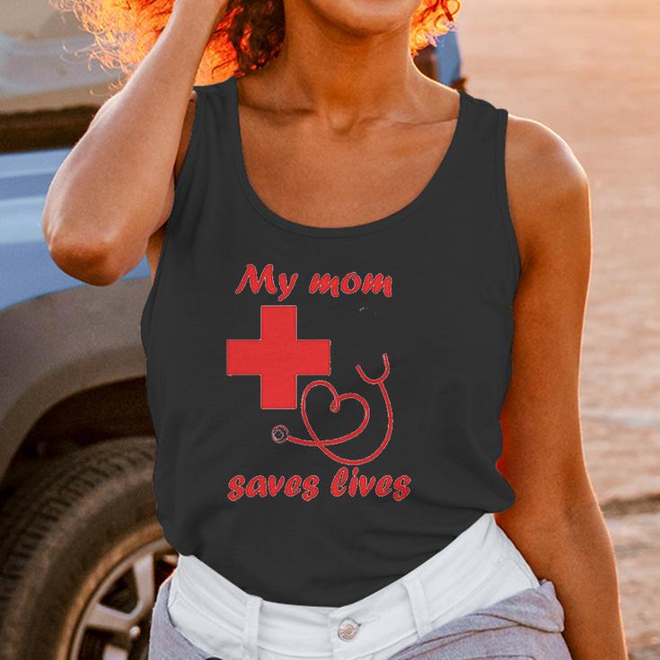 My Mom Saves Lives Doctor Nurse Beautiful Gift For Mom Women Tank Top