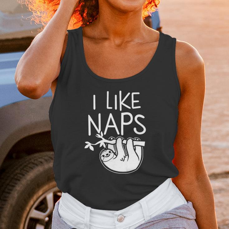 I Like Naps Napper Funny Humor Sloth Pun Women Tank Top