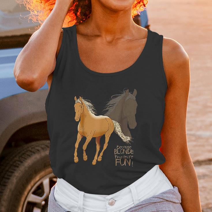 Palomino Horse Because Blonde Have More Fun Women Tank Top