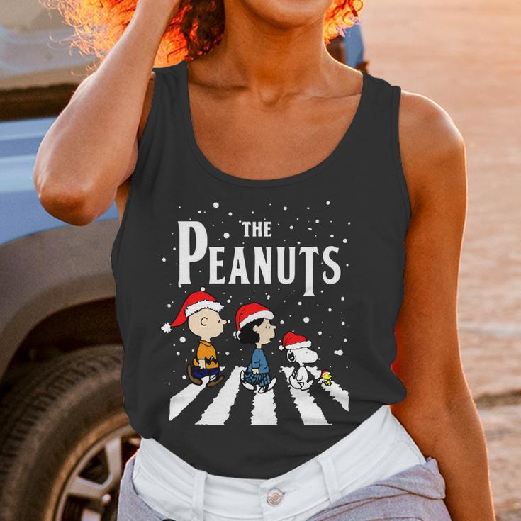 The Peanuts Snoopy Abbey Road Christmas Women Tank Top