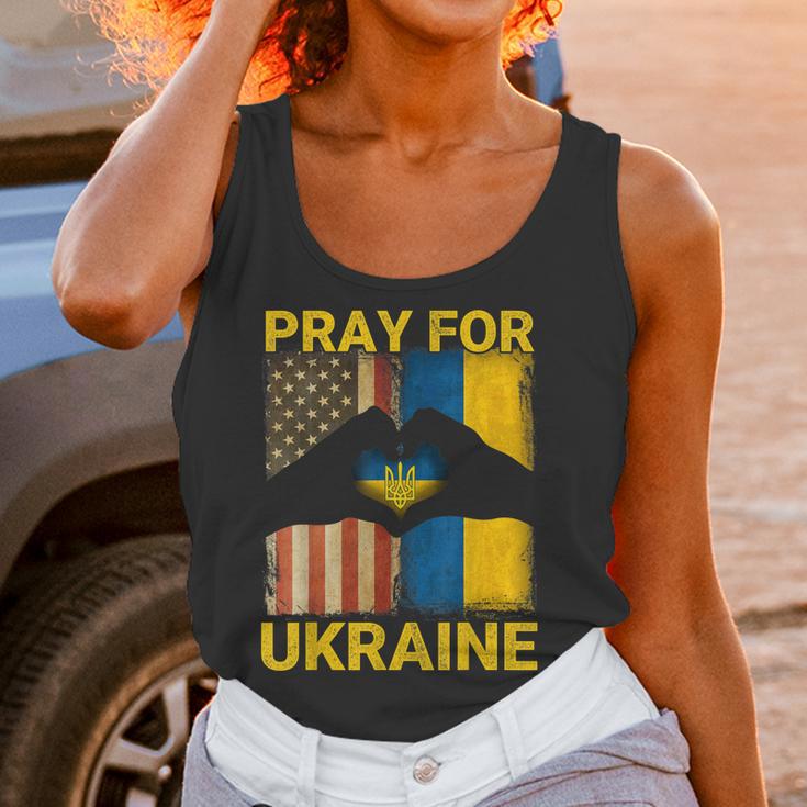 Pray For Ukraine Stand With Ukraine Ukrainian Flag Us Flag Men Women T-Shirt Graphic Print Casual Unisex Tee Women Tank Top