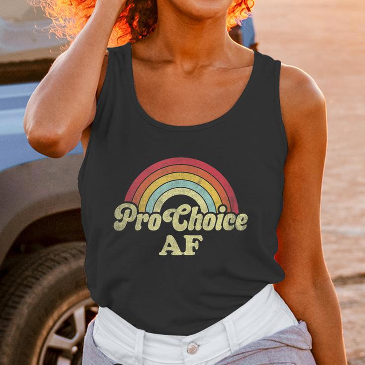 Pro Choice Af Pro Abortion Rainbow Feminist Retro Vintage Women Tank Top