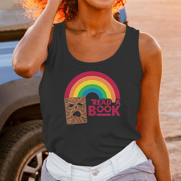 Read A Book Necronomicon Rainbow Funny Horror Graphic Women Tank Top