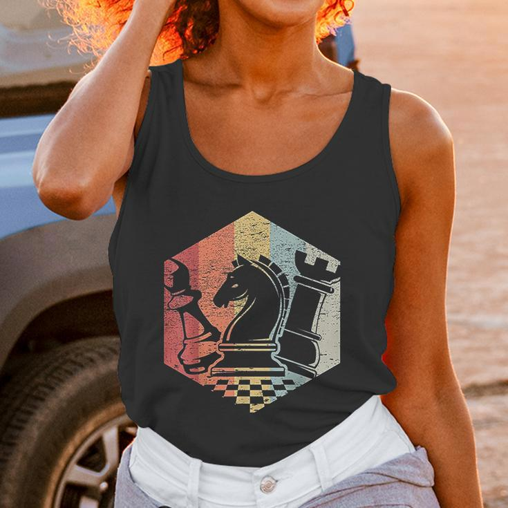 Retro Bishop Horse Rook Funny Chess Gift Idea Women Tank Top