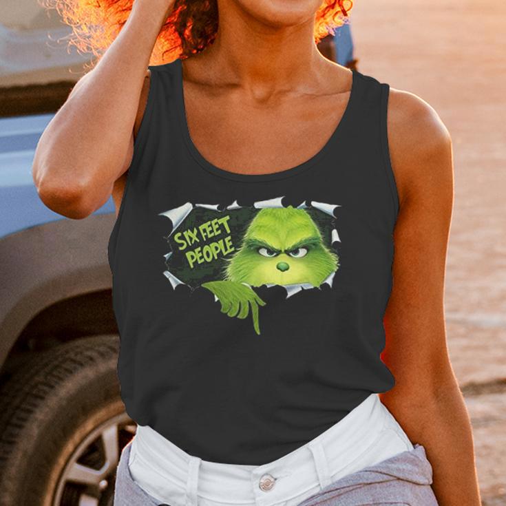 Six Feet People Grinch Funny Xmas Christmas Women Tank Top