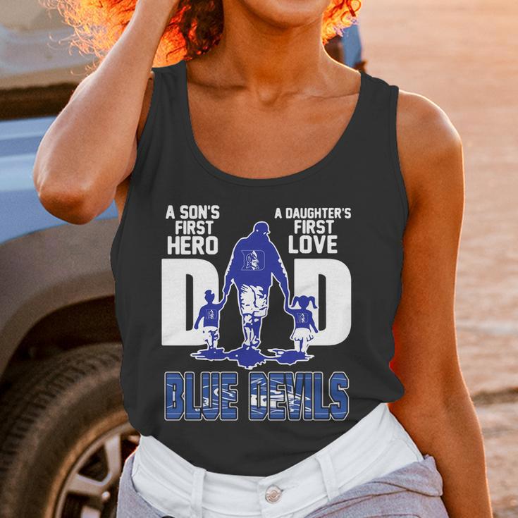 A Son’S First Hero A Daughter’S First Love Dad Duke Blue Devils Shirtn Women Tank Top