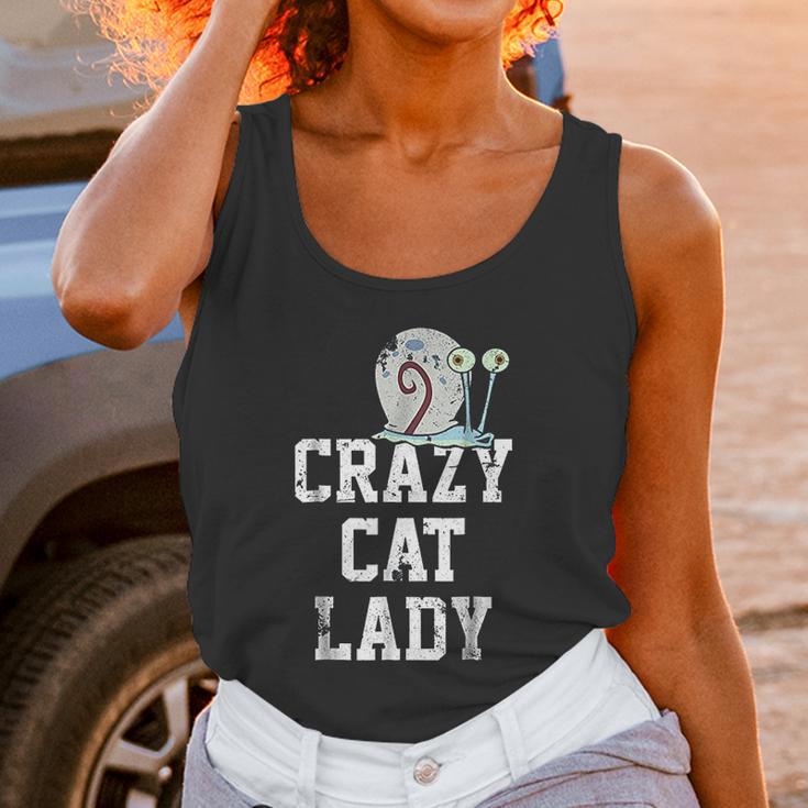 Squarepants Gary Crazy Cat Lady Graphic Women Tank Top