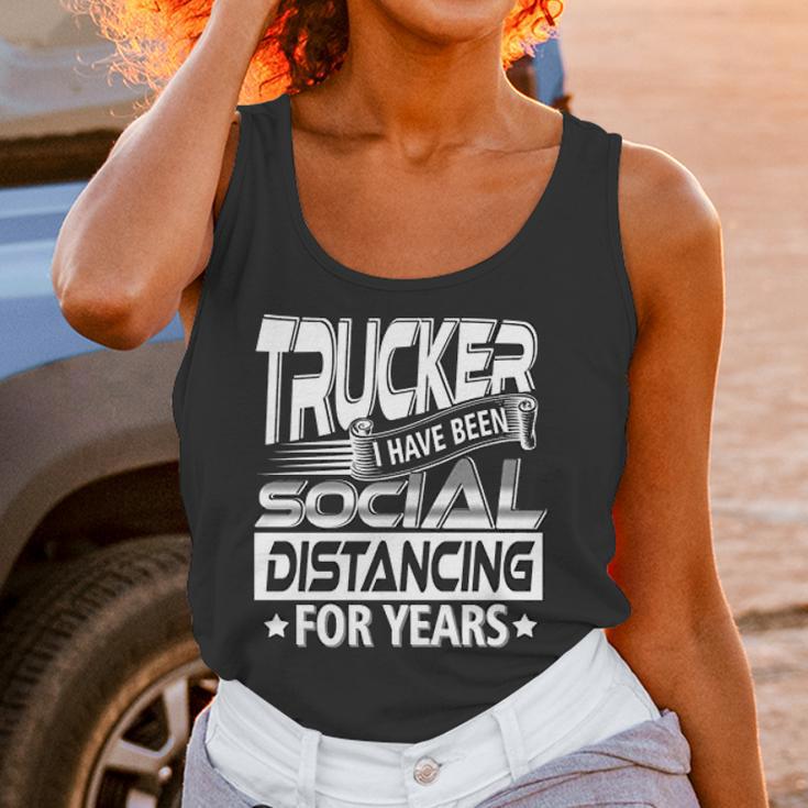 Trucker I Have Been Social Distancing For Years Women Tank Top