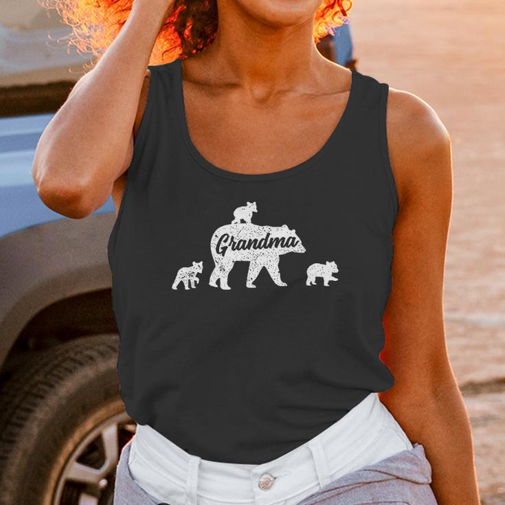 Vintage Grandma Bear 3 Cubs Women Tank Top