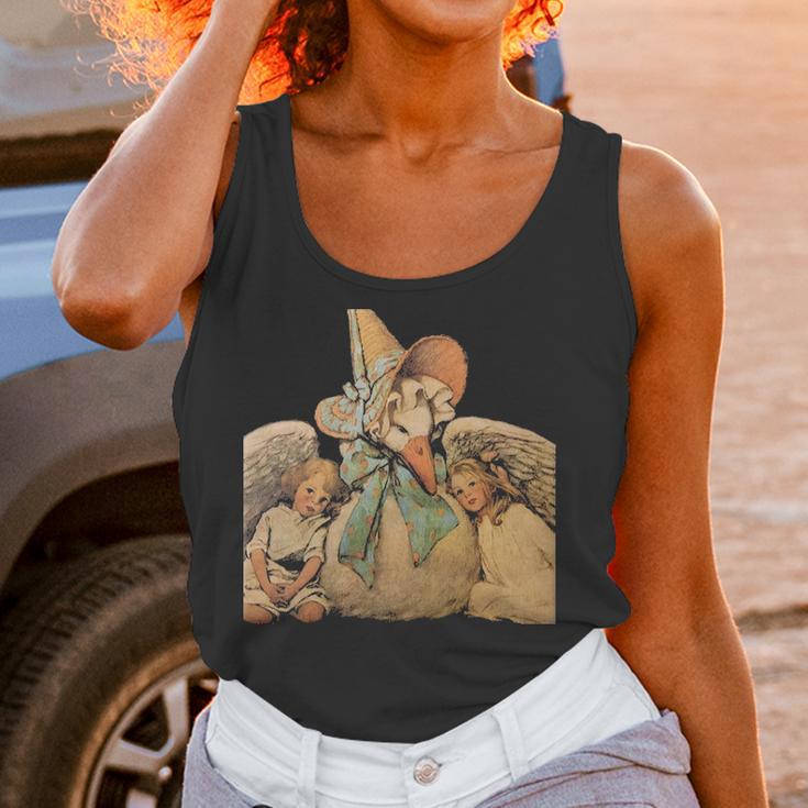 Vintage Mother Goose Children Jessie Willcox Smith Classic Round StickerWomen Tank Top