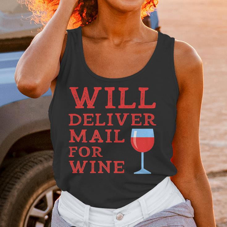 Will Deliver Mail For Wine Postal Mailwoman Postwoman Women Tank Top