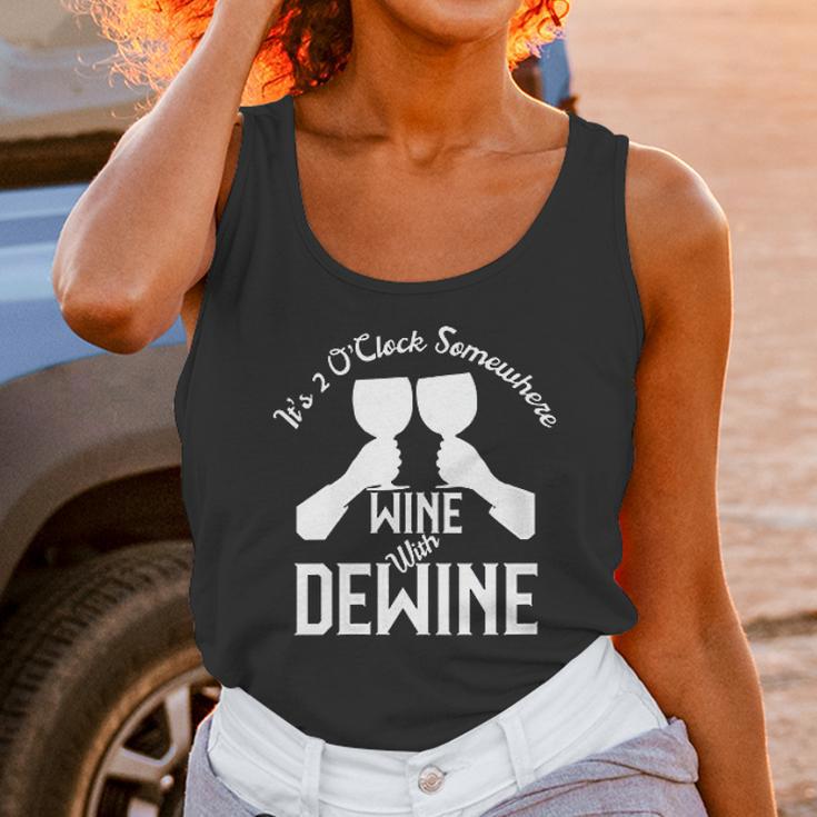 Wine With Dewine Its 2 Oclock Somewhere Women Tank Top