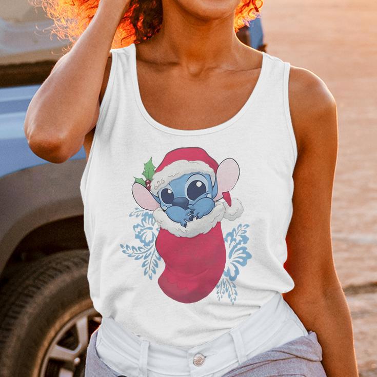 Baby Stitch In Christmas Stocking Women Tank Top