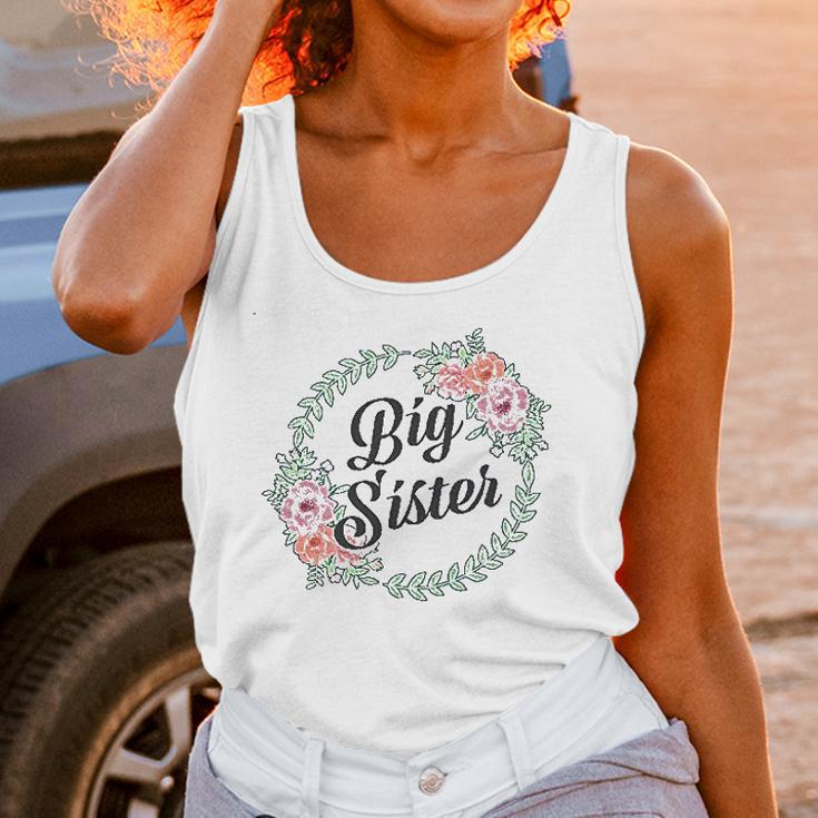 Big Sister With Flower Circle Infant Creeper Women Tank Top