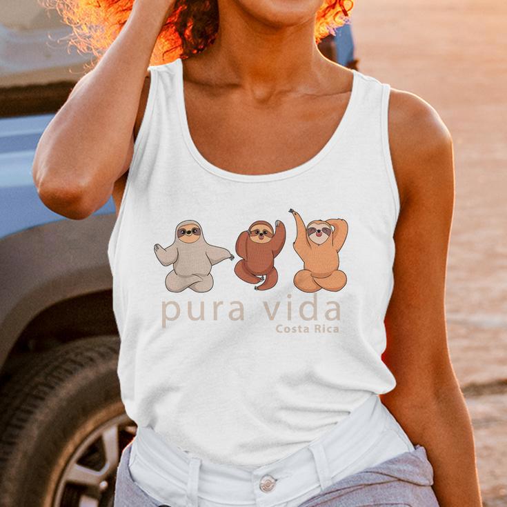 Costa Rica Sloths Souvenir Pura Vida Shirt Women Tank Top