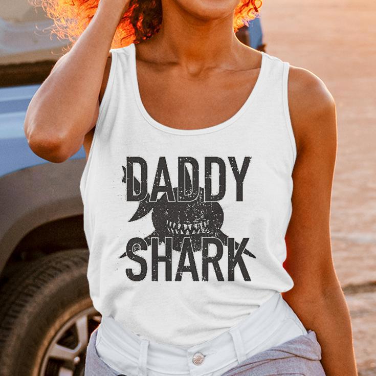 Daddy Shark Black Graphic Best Christmas Gifts For Dad Women Tank Top