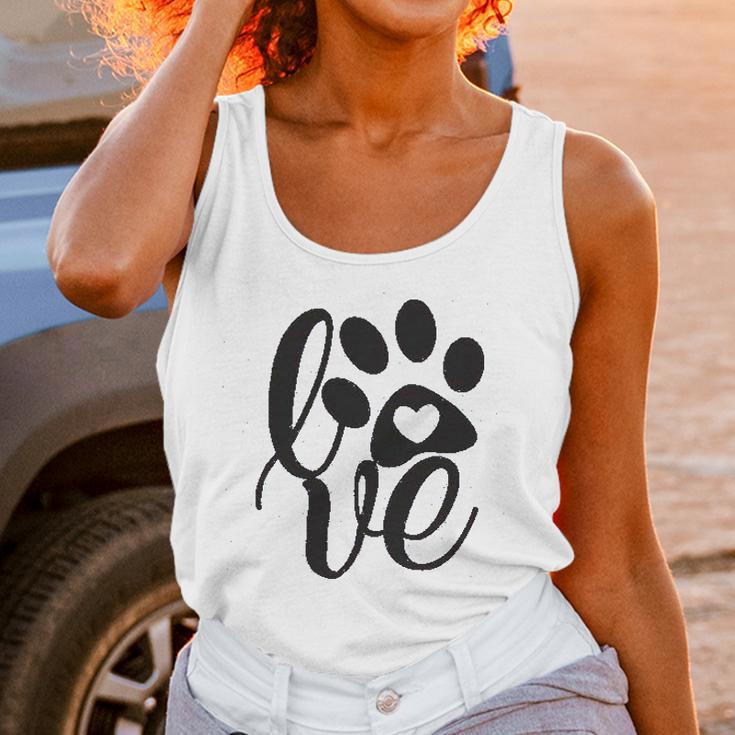 Dog Mom Life Cute Dog Paw Print Women Tank Top