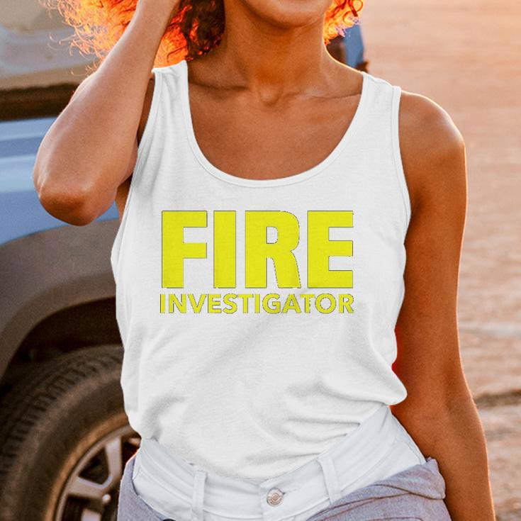 Fire Marshal Commissioner Firefighters Investigators Duty Women Tank Top