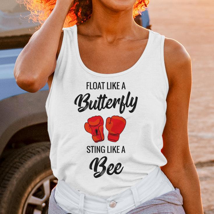 Float Like A Butterfly Sting Like A Bee Boxing Women Tank Top