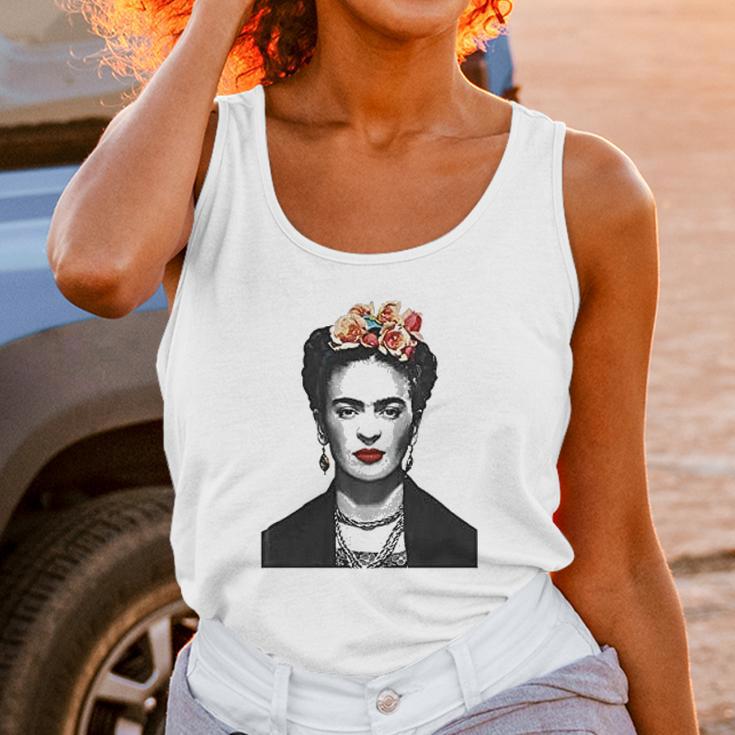 Frida Kahlo With Flowers Poster Artwork Women Tank Top