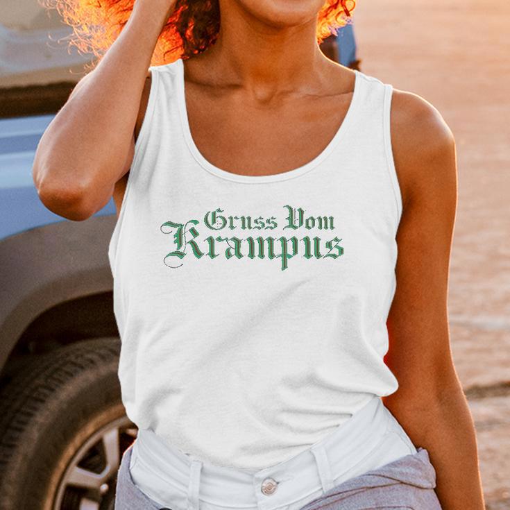 Gruss Vom Krampus Santas Demon Helper Christmas Women Tank Top