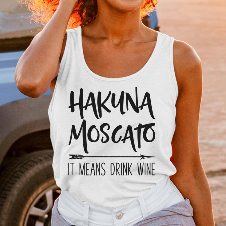 Hakuna Moscato It Means Drink Wine Gift Women Tank Top