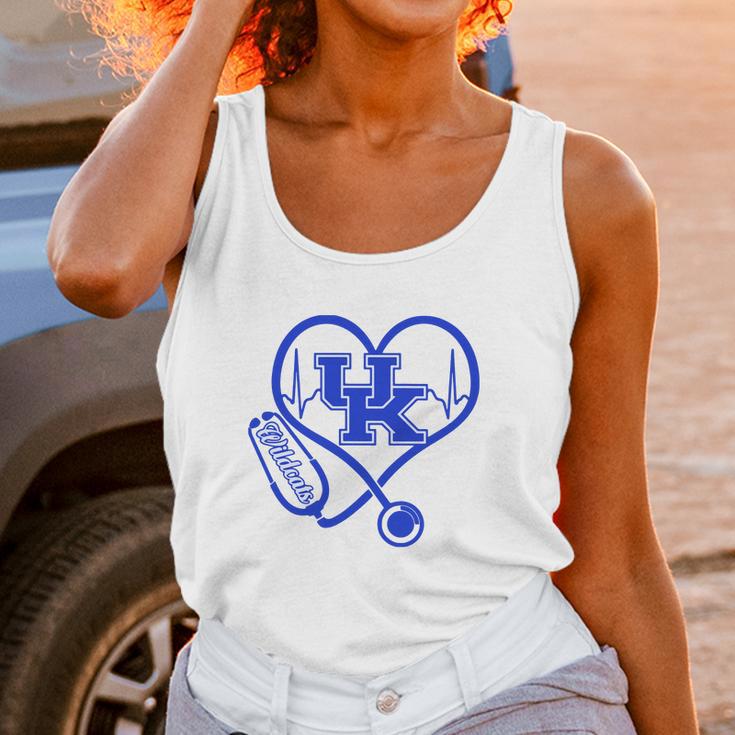 Heartbeat Love Kentucky Wildcats Nurse Women Tank Top