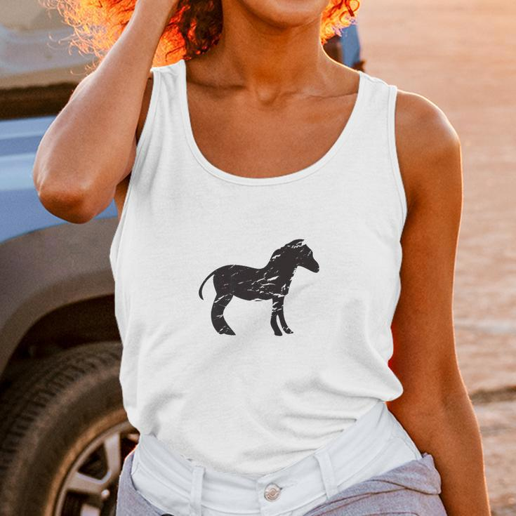 Horse Stallion Or Young Colt Vintage Distressed Women Tank Top