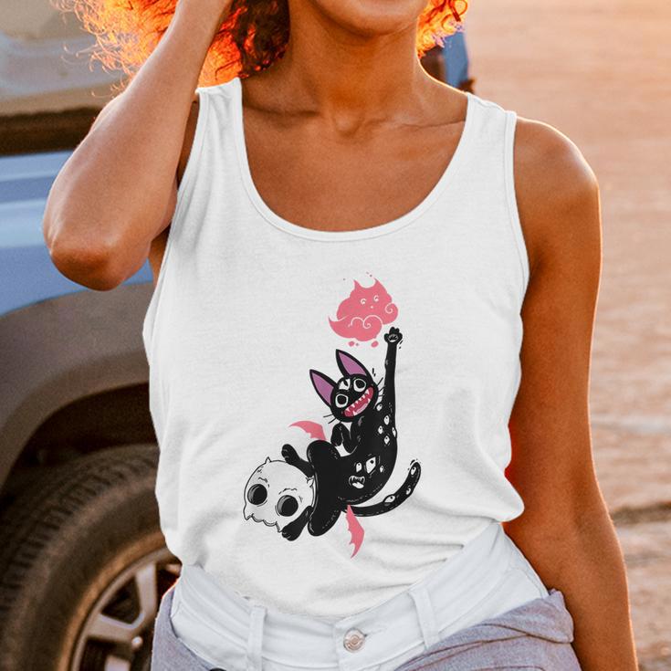 Kawaii Black Cat Pastel Goth Lovers Emo Cat Men Women T-Shirt Graphic Print Casual Unisex Tee Women Tank Top