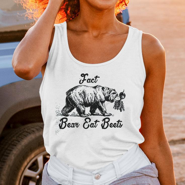 L Bear Eat Beets The Office Funny Heather Grey Men Women Tank Top