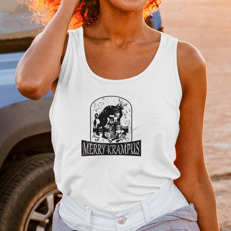 Merry Krampus Christmas Demon Women Tank Top